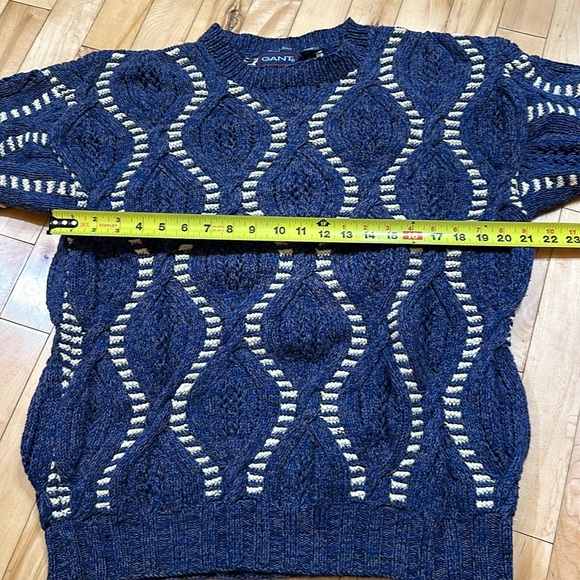 Vintage 90s Gant Cable Hand Knit Sweater - Picture 7 of 9